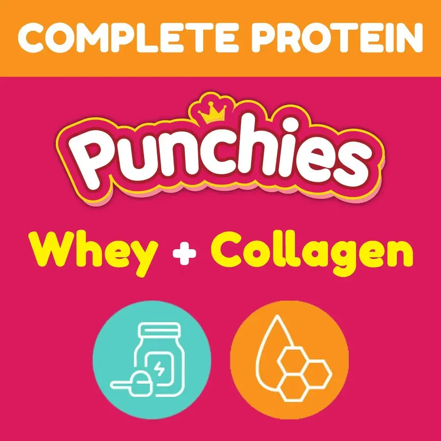 Immune support supplements: Punchies protein gummies with whey and collagen